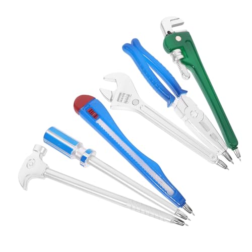 UTHCLO 6-teiliges Kugelschreiber-set, Einzigartiges Werkzeug, Stifte-set, Hardware-werkzeugform, Für Studenten, Bürobedarf, Kunststoff-tinte, Glattes Schreiben, Feine Spitze von UTHCLO