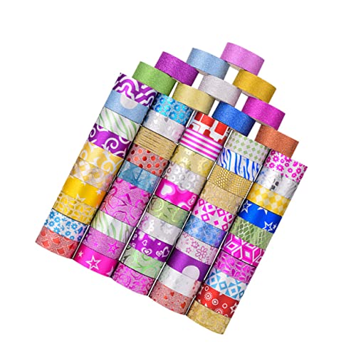 UTHCLO 60 Rollen Washi Tape mit Einzigartigem Glitzer Muster pro Rolle Dekoratives Klebeband für DIY Bastelprojekte Scrapbooking Planer und Geschenkverpackungen Vielseitig Einsetzbar UTHCLO 60 Rollen Washi Tape mit Einzigartigem Glitzer Muster pro Rolle Dekoratives Klebeband für DIY Bastelprojekte Scrapbooking Planer und Geschenkverpackungen Vielseitig Einsetzbar von UTHCLO