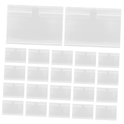 UTHCLO 60 Sätze Transparente PVC Etikettenhalter für Drahtregale Klare Kunststoff Preisschild Clips für Supermarkt Warenbeschilderung Einfache Etikettenwechsel für Einzelhandel und UTHCLO 60 Sätze Transparente PVC Etikettenhalter für Drahtregale Klare Kunststoff Preisschild Clips für Supermarkt Warenbeschilderung Einfache Etikettenwechsel für Einzelhandel und von UTHCLO
