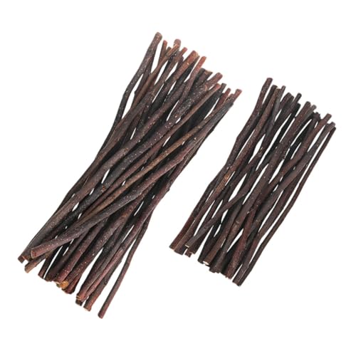 UTHCLO 60 Stück Crafting Sticks aus Holz Handpolierte Naturholzstäbe Splintfrei und Einzigartig Gemustert für DIY Bastelprojekte Foto Requisiten und Schulprojekte von UTHCLO