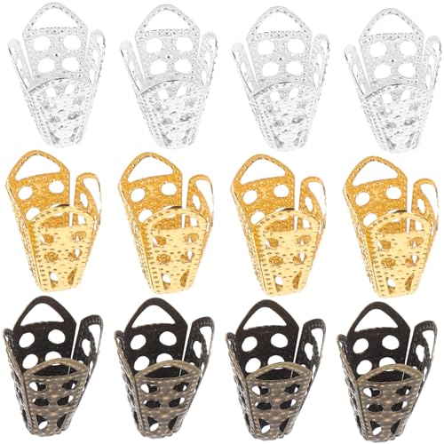 UTHCLO 60 Stück Metallperlen Kappen Blumenform Spacer Beads für DIY Schmuckherstellung Leichte Bastelmaterialien für Armbänder und Ohrringe von UTHCLO
