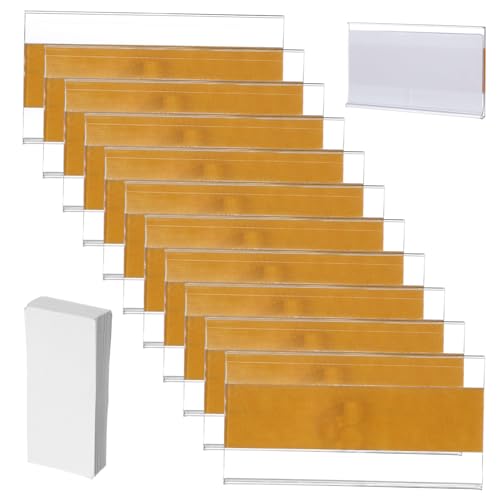 UTHCLO 60 Stück Transparentes Teiliges Etiketten mit Klebeetiketten und Einsteckpapier Kompakte Beschriftungsschilder für Drahtregale und Aufbewahrungsboxen Selbstklebend Einfach zu UTHCLO 60 Stück Transparentes Teiliges Etiketten mit Klebeetiketten und Einsteckpapier Kompakte Beschriftungsschilder für Drahtregale und Aufbewahrungsboxen Selbstklebend Einfach zu von UTHCLO