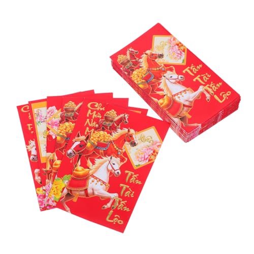 UTHCLO 60 Stück Vietnamesische Neujahrs Hong Bao Umschläge Pferdejahr Lunar Year Glücksumschläge für Frühlingsfest Asiatische Geldumschläge mit Traditionellem Design UTHCLO 60 Stück Vietnamesische Neujahrs Hong Bao Umschläge Pferdejahr Lunar Year Glücksumschläge für Frühlingsfest Asiatische Geldumschläge mit Traditionellem Design von UTHCLO