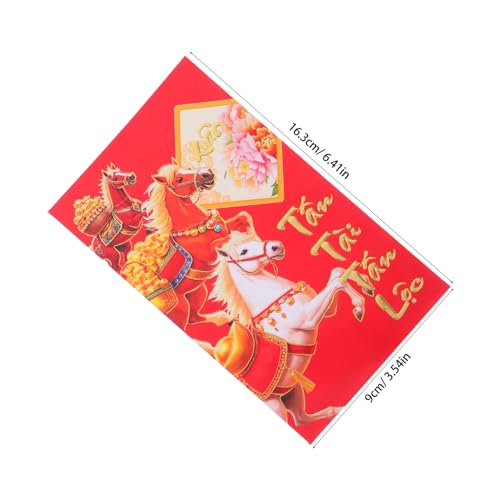 UTHCLO 60 Stück Vietnamesische Rote Umschläge Pferdejahr Traditionelle Geldumschläge Langformat Designs Je Chinesisches Frühlingsfest Lunar Year Party UTHCLO 60 Stück Vietnamesische Rote Umschläge Pferdejahr Traditionelle Geldumschläge Langformat Designs Je Chinesisches Frühlingsfest Lunar Year Party von UTHCLO