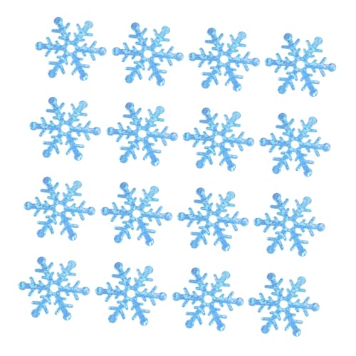 UTHCLO 600 Stk. Schneeflocken Konfetti Blau Weihnachtsparty Streudeko Teiliges Geruchloses Vielseitig Verwendbares Deko Konfetti für Fenster Tisch und Festlichkeiten von UTHCLO