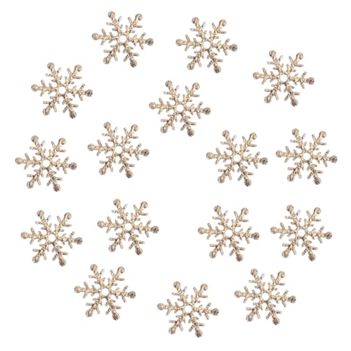 UTHCLO 600 Stk. Schneeflocken Konfetti Gold Weihnachtsdeko Streudeko für Tischdekorationen Party Feier Weihnachten Festliche Stimmung von UTHCLO