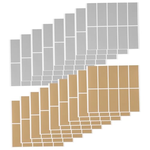 UTHCLO 600 Stück Rubbelaufkleber Goldene Rubbelkarten Überraschungs Rubbelkarten DIY Rubbelüberraschungen Gender Reveal Aufkleber DIY Silberaufkleber von UTHCLO