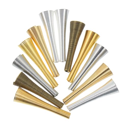 UTHCLO 60Stücke Kegelförmige Perlenkappen Vintage Metallperlen Endkappen für Armband und Anhängerherstellung DIY Schmuckzubehör für Bastelprojekte UTHCLO 60Stücke Kegelförmige Perlenkappen Vintage Metallperlen Endkappen für Armband und Anhängerherstellung DIY Schmuckzubehör für Bastelprojekte von UTHCLO