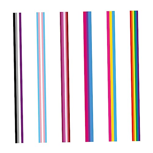 UTHCLO 6Stücke Teiliges Lgbt Band Strapazierfähigem für Party DIY Projekte Hochzeiten Basteln und Mehr Vielseitig Einsetzbar und Anpassbar von UTHCLO