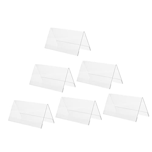 UTHCLO 6Stücke Tischaufsteller Namensschilder aus Acryl Praktische Form für Hochzeiten und Konferenzen Langlebig und Elegant für Ansprechende Präsentation von UTHCLO