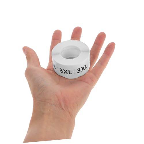 UTHCLO 7 Rollen Selbstklebende Runde Kleidungsgrößen Aufkleber Xs für Textilien Pullover Vielseitig Einsetzbar Haushalt Einzelhandel von UTHCLO