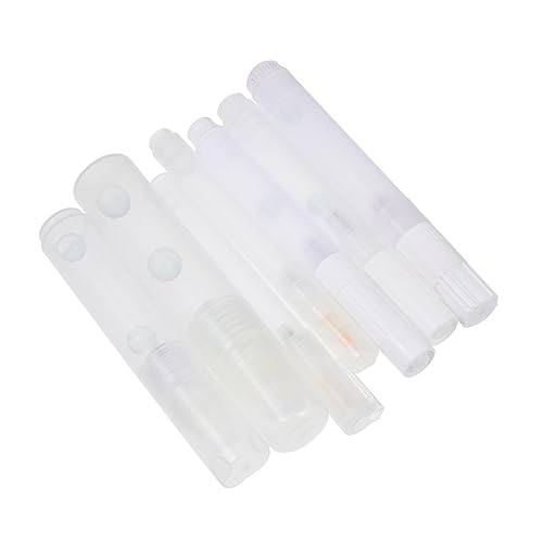 UTHCLO 7 Stück Teiliges Weiße Langlebige Kunststoff Hüllen für Nachfüllstifte Leichte Kompakte Leere Schreibhüllen Praktisch und Tragbar für Kreative und Zeichenpens von UTHCLO