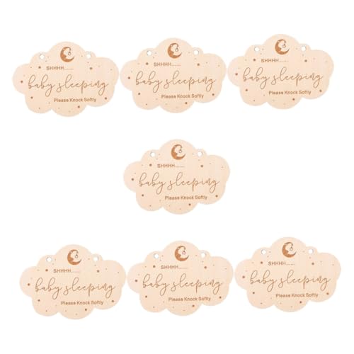 UTHCLO 7 Stück Türliste Babyschlafschild für die Haustür Neugeborenes Zeichen Babyzeichen schläft Türschild Babyschlafschild für vorne Türschilder hölzern Beige UTHCLO 7 Stück Türliste Babyschlafschild für die Haustür Neugeborenes Zeichen Babyzeichen schläft Türschild Babyschlafschild für vorne Türschilder hölzern Beige von UTHCLO