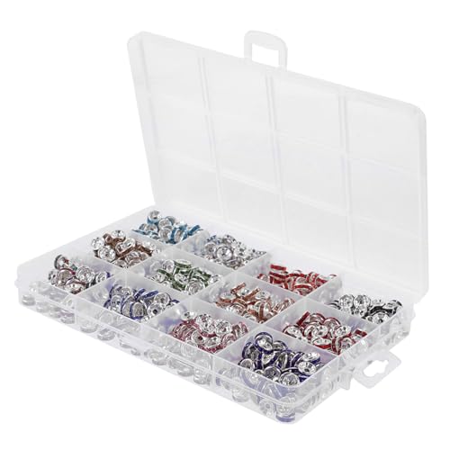 UTHCLO 720 Stück Spacer Perlen für Schmuckherstellung Kleine Abs Perlen zum Auffädeln Langlebig und Vielseitig für DIY Armbänder Halsketten und Bastelprojekte UTHCLO 720 Stück Spacer Perlen für Schmuckherstellung Kleine Abs Perlen zum Auffädeln Langlebig und Vielseitig für DIY Armbänder Halsketten und Bastelprojekte von UTHCLO