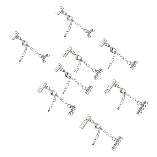 UTHCLO 8 Stück Halsketten Verlängerungsketten Teiliges Set Verstellbare Schmuckverbinder für Armbänder und Halsketten Diy Zubehör für Schmuckherstellung und Accessoires UTHCLO 8 Stück Halsketten Verlängerungsketten Teiliges Set Verstellbare Schmuckverbinder für Armbänder und Halsketten Diy Zubehör für Schmuckherstellung und Accessoires von UTHCLO