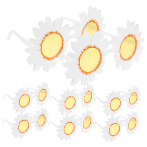 UTHCLO 8 Stück Teiliges Daisy Sonnenblumen Partybrillen für Erwachsene Modische Hawaii Sonnenbrillen mit Weiß Gelben Gläsern Fotofreundliche Accessoires für Strand und Poolpartys UTHCLO 8 Stück Teiliges Daisy Sonnenblumen Partybrillen für Erwachsene Modische Hawaii Sonnenbrillen mit Weiß Gelben Gläsern Fotofreundliche Accessoires für Strand und Poolpartys von UTHCLO