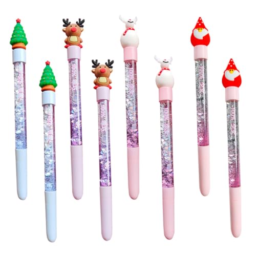 UTHCLO 8 Stück Teiliges Gelstifte Weihnachts Design mit Treibsand Optik Kreative Schreibstifte für Büro und Schule Cartoon Kugelschreiber für Studenten Gemischte Varianten UTHCLO 8 Stück Teiliges Gelstifte Weihnachts Design mit Treibsand Optik Kreative Schreibstifte für Büro und Schule Cartoon Kugelschreiber für Studenten Gemischte Varianten von UTHCLO