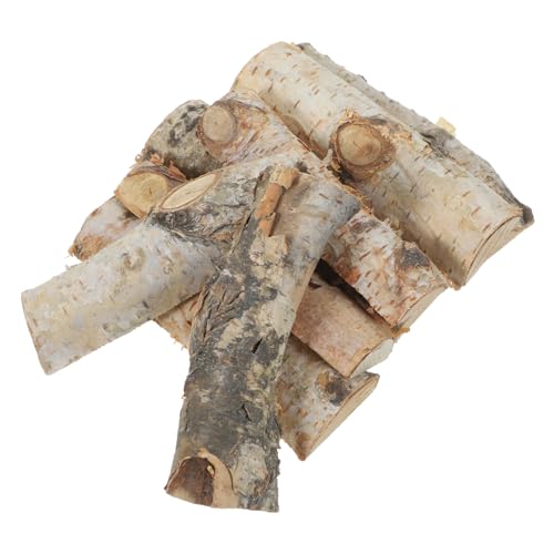 UTHCLO 8 Stück Teiliges Kleine Natürliche Holzblöcke für DIY Weihnachtsdekoration Vielseitige Holzstücke für Foto Requisiten Bastelarbeiten und Aquarium Deko ca Einzigartig Handgefertigt von UTHCLO