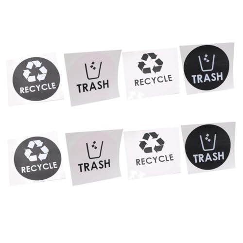 UTHCLO 8 Stück Teiliges Recycling aufkleber Mülltonnen Selbstklebend Wasserfest Große Beschriftung Pvc material Leicht Anzubringen Wiederablösbar Praktische Mülltrennungs etiketten für UTHCLO 8 Stück Teiliges Recycling aufkleber Mülltonnen Selbstklebend Wasserfest Große Beschriftung Pvc material Leicht Anzubringen Wiederablösbar Praktische Mülltrennungs etiketten für von UTHCLO
