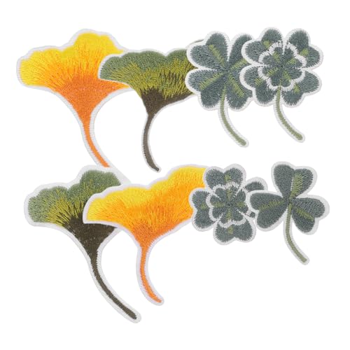 UTHCLO 8 Stück Teiliges Set Selbstklebende Stick Patches mit Farbverlauf Ginkgo und Vierblättrigem Kleeblattmotiv für Kleidung Taschen und Schuhe Vielseitige Diy Dekoration und Reparatur UTHCLO 8 Stück Teiliges Set Selbstklebende Stick Patches mit Farbverlauf Ginkgo und Vierblättrigem Kleeblattmotiv für Kleidung Taschen und Schuhe Vielseitige Diy Dekoration und Reparatur von UTHCLO