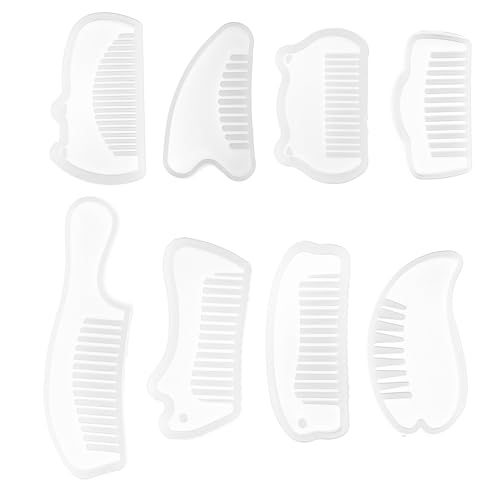 UTHCLO 8 Stück Teiliges Silikon Gießform für Epoxidharz Kammform DIY Harzformen Wiederverwendbar Leicht zu Reinigen Kombi für Kreative Handwerksprojekte UTHCLO 8 Stück Teiliges Silikon Gießform für Epoxidharz Kammform DIY Harzformen Wiederverwendbar Leicht zu Reinigen Kombi für Kreative Handwerksprojekte von UTHCLO