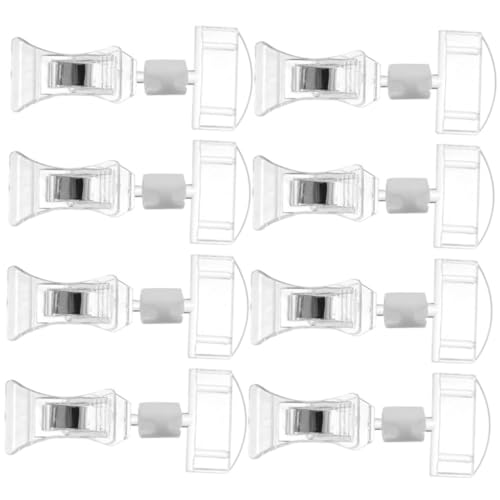 UTHCLO 8 Stück Teiliges Transparentes Preisschild Drehbar Vielseitig Einsetzbar für Supermarkt Einzelhandel Namensschilder Werbetafeln und Verkaufsstände Stabile Halterung für Etiketten von UTHCLO