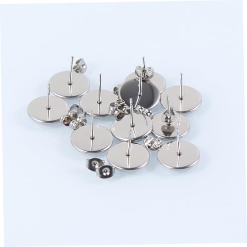 UTHCLO 80 Stück Teiliges Ohrstecker mit Runden Cabochon und Anhänger Basen Passenden Ohrstecker Verschlüssen Langlebig für DIY Schmuckherstellung und Personalisierte Ohrringe von UTHCLO