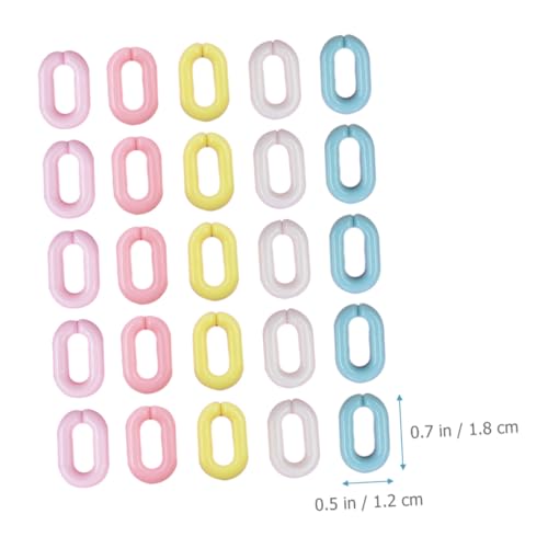 UTHCLO 800 Stück Acryl Glieder Ringe Oval Bunte DIY Kettenverbinder für Brillen Handy Hosenketten Langlebige Offene Verbindungsringe aus Hochwertigem Acrylmaterial UTHCLO 800 Stück Acryl Glieder Ringe Oval Bunte DIY Kettenverbinder für Brillen Handy Hosenketten Langlebige Offene Verbindungsringe aus Hochwertigem Acrylmaterial von UTHCLO