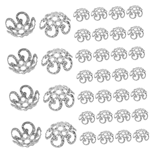 UTHCLO 800 Stück Metall Perlenkappen mit Schneeflocken-blumen-design Hohl Retro Stil Dekorative Endkappen für Armbänder Ohrringe Halsketten Einfach zu Verarbeiten Vielseitig für DIY von UTHCLO