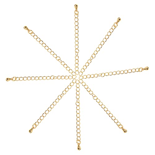 UTHCLO 8Stücke Teiliges Halsketten Extender Hochwertige Erweiterungsketten für DIY Schmuck für Armbänder und Halsketten Langlebig und Gesamtlänge von UTHCLO