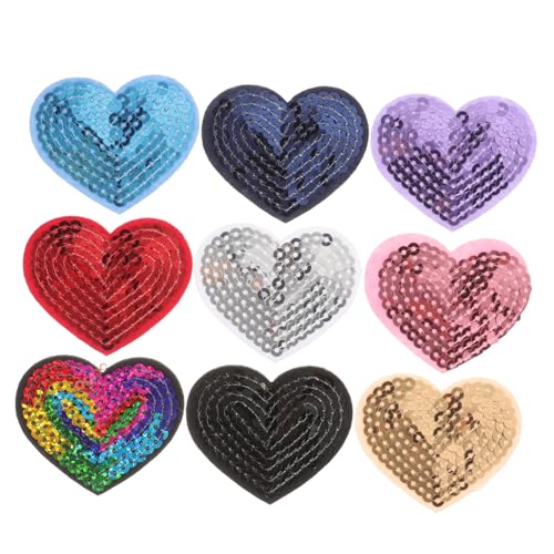 UTHCLO 9 Stück Teiliges Selbstklebende Herz Pailletten Patches DIY Applikationen zum Aufkleben Kleidung Rucksäcke Hüte Jeans Jacken Einfache Dekoration und Reparatur von Textilien UTHCLO 9 Stück Teiliges Selbstklebende Herz Pailletten Patches DIY Applikationen zum Aufkleben Kleidung Rucksäcke Hüte Jeans Jacken Einfache Dekoration und Reparatur von Textilien von UTHCLO