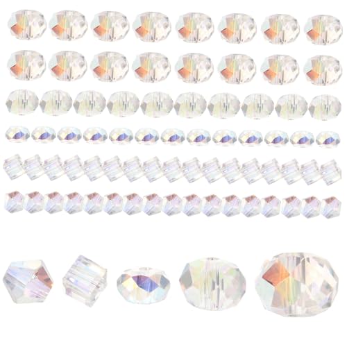 UTHCLO 90 Stück Teiliges Facettiertes Glasperlen Bunte Lose Schmuckperlen mit Vielseitig für DIY Armbänder Halsketten Bastelarbeiten und Kreative Schmuckherstellung Geeignet UTHCLO 90 Stück Teiliges Facettiertes Glasperlen Bunte Lose Schmuckperlen mit Vielseitig für DIY Armbänder Halsketten Bastelarbeiten und Kreative Schmuckherstellung Geeignet von UTHCLO