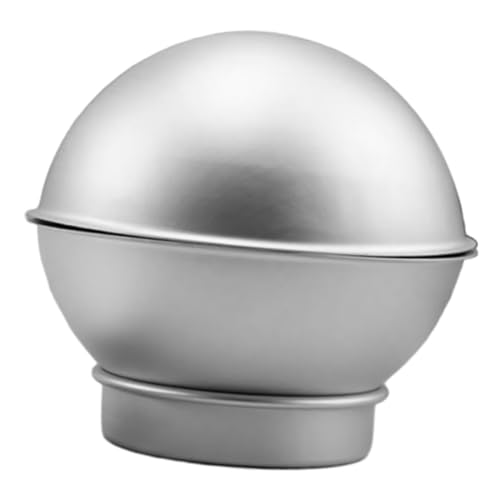 UTHCLO Aluminium Halbkugel Form mit Sockel Vielseitige Bastel und Badekugel Backform Glatte Oberfläche Einfach zu Lösen für Seifen Badebomben und Kuchen Leicht zu Reinigen Professionell von UTHCLO