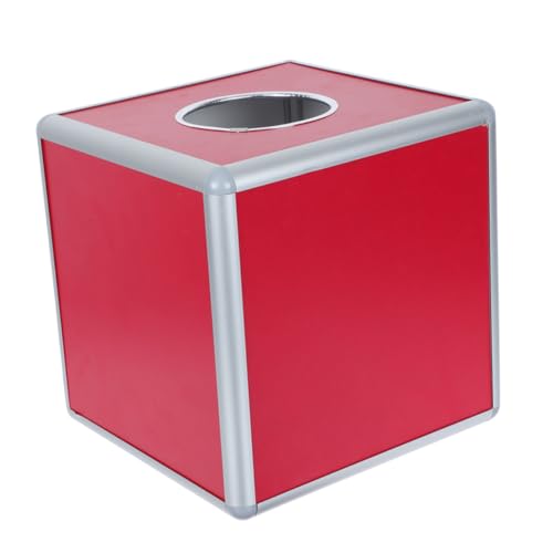 UTHCLO Aluminium Lottery Box Mehrzweck Aufbewahrungsbox mit Farbigem Öffnungsrand Robuste Dekorative Wahlurne für Firmenveranstaltungen und Büroaktivitäten Farbe von UTHCLO