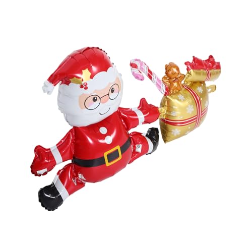 UTHCLO Aluminiumfolie Weihnachtsmann Ballon Aufblasbare Weihnachtsdeko Kompakte für Reißfestes Material Vielseitig für Fenster Wand Decke Festliche Weihnachtsatmosphäre UTHCLO Aluminiumfolie Weihnachtsmann Ballon Aufblasbare Weihnachtsdeko Kompakte für Reißfestes Material Vielseitig für Fenster Wand Decke Festliche Weihnachtsatmosphäre von UTHCLO