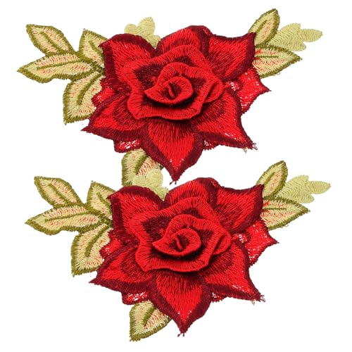 UTHCLO Bestickte Aufnäher zum Aufnähen Blumen Stoffpatches Rot Strapazierfähige Kleidung Reparatur Patches für Jeans Rucksäcke Taschen und DIY Bekleidung UTHCLO Bestickte Aufnäher zum Aufnähen Blumen Stoffpatches Rot Strapazierfähige Kleidung Reparatur Patches für Jeans Rucksäcke Taschen und DIY Bekleidung von UTHCLO