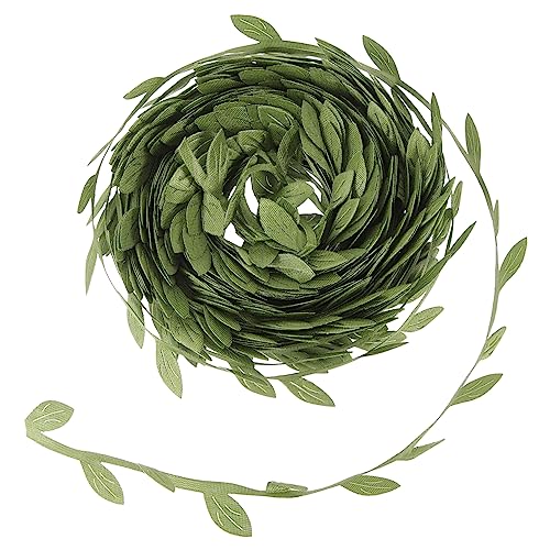 UTHCLO Blattdesign Geschenkband DIY Dekorationsbänder für Hochzeiten Geburtstagsfeiern Bastelarbeiten und Verpackungen Bruchfest und Vielseitig Einsetzbar von UTHCLO