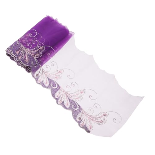 UTHCLO Bunte Bestickte Spitzenborte mit Pfauenfeder Leichtes DIY Nähstoff Zubehör für Puppenkleider Textur und Vielseitig Einsetzbar für Handarbeiten und Dekoration UTHCLO Bunte Bestickte Spitzenborte mit Pfauenfeder Leichtes DIY Nähstoff Zubehör für Puppenkleider Textur und Vielseitig Einsetzbar für Handarbeiten und Dekoration von UTHCLO