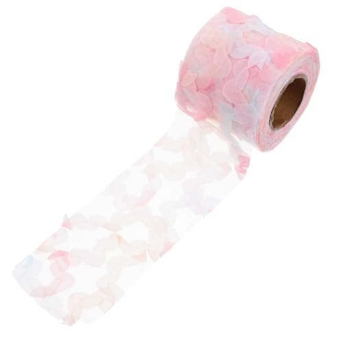 UTHCLO Chiffon Rosenstickerei Spitzenband Vintage DIY Handgemachte Spitzenborte Zarte Kleidung Dekoration für Hochzeiten Kopfbedeckungen Basteln und Partygestaltung von UTHCLO