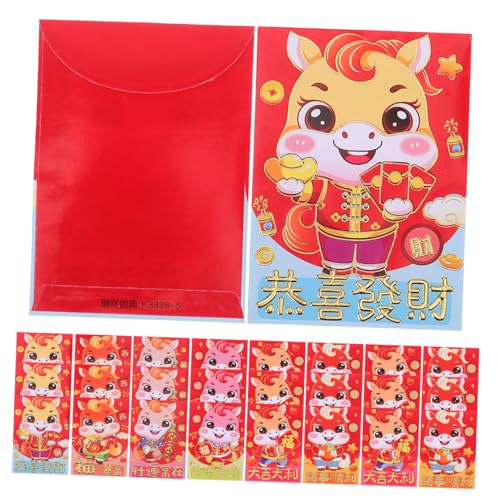 UTHCLO Chinesische Rote Umschläge mit Pferd Stabile Hong Bao aus Hochwertigem Papier für Pferdejahr Geeignet für Neujahr Hochzeit Geburtstag und Frühlingsfest Geldgeschenke UTHCLO Chinesische Rote Umschläge mit Pferd Stabile Hong Bao aus Hochwertigem Papier für Pferdejahr Geeignet für Neujahr Hochzeit Geburtstag und Frühlingsfest Geldgeschenke von UTHCLO