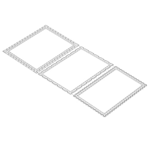 UTHCLO DIY Carbon Steel Rechteckrahmen Stanzschablone für Scrapbooking und Kartenherstellung Langlebige Bastel Stanzform für Kreative DIY Schneidevorlage Festival Bastelset von UTHCLO