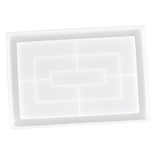 UTHCLO DIY Epoxidharz Gussform Silikonform für Blumentablett Obsttablett und Servierteller Antihaftbeschichtet für Bastelprojekte und Mehrfach Verwendbar von UTHCLO