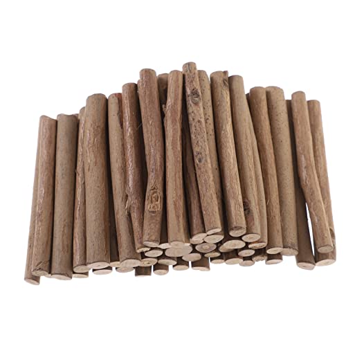 UTHCLO DIY Holzstäbe für Bastelprojekte Mini Holzstäbchen Durchmesser Rustikale DIY Dekoration und Modellbau Materialien für Kreative Handwerksideen von UTHCLO