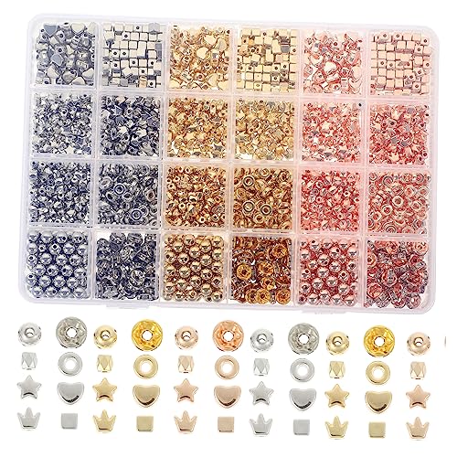 UTHCLO DIY Perlen Teile für Armbänder und Ohrringe Hochwertige Schmuckperlen Sicherem Material für Bastelprojekte und von UTHCLO