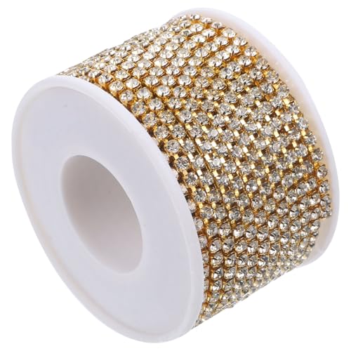 UTHCLO DIY Strasskette für Bastelarbeiten Goldplattierte Kristall Dekokette Schmuckverzierung für Hochzeit Kleid Schuhe Taschen und Accessoires Vielseitige Bastel und Hochzeitsdeko UTHCLO DIY Strasskette für Bastelarbeiten Goldplattierte Kristall Dekokette Schmuckverzierung für Hochzeit Kleid Schuhe Taschen und Accessoires Vielseitige Bastel und Hochzeitsdeko von UTHCLO