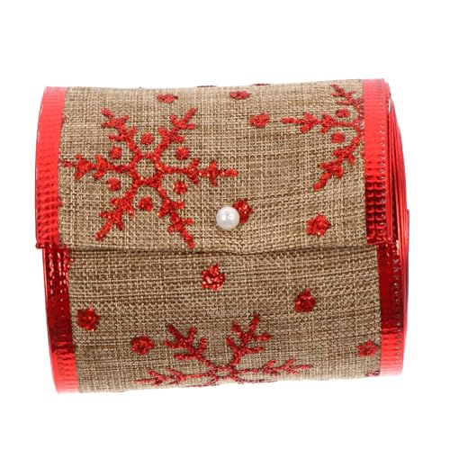 UTHCLO DIY Weihnachtsbandrolle Yards Breites Dekoratives Band Goldfolie Für Hochzeiten Und Bastelarbeiten Für Weihnachtsdekoration Und Verpackung von UTHCLO