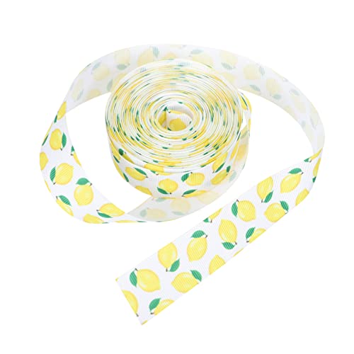 UTHCLO Dekoratives Zitronenmuster Schleifenband Polyester für Geschenkverpackung Bowknot Making Ribbon Party DIY Festival Geschenkboxgestaltung UTHCLO Dekoratives Zitronenmuster Schleifenband Polyester für Geschenkverpackung Bowknot Making Ribbon Party DIY Festival Geschenkboxgestaltung von UTHCLO