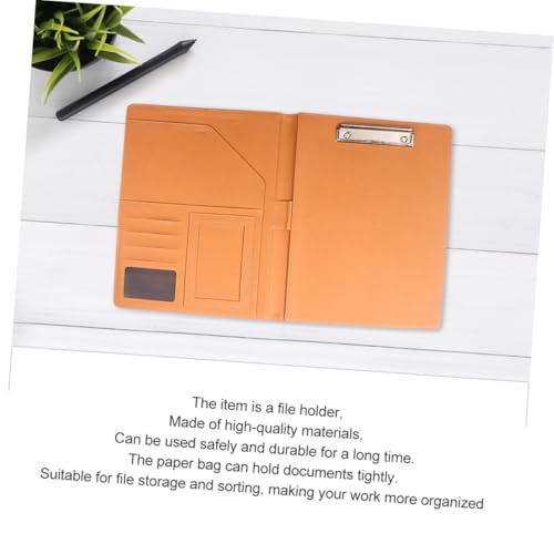UTHCLO Dokumentenmappe Business Aktenordner mit Edelstahlclip Multifunktional Langlebig für Büro Schule und Zuhause Braun Praktische Präsentationsmappe UTHCLO Dokumentenmappe Business Aktenordner mit Edelstahlclip Multifunktional Langlebig für Büro Schule und Zuhause Braun Praktische Präsentationsmappe von UTHCLO
