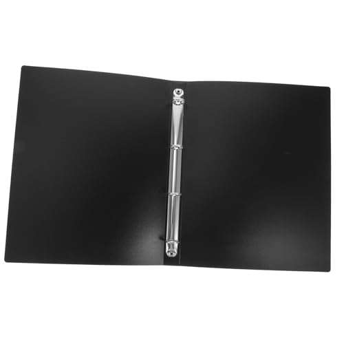 UTHCLO Dokumentenordner Vierloch Aktenmappe aus Robustem mit Metallclips Organizer für Schule Büro Dokumentenablage Schlichte Langlebige Sortiermappe in Elegantem Schwarz von UTHCLO