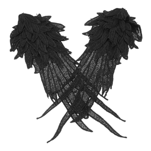 UTHCLO Engelsflügel Bügelflicken Bestickte Applikationen zum Aufbügeln Mehrlagige Schwarze DIY Spitzen Ornamente Strapazierfähige Kleidungsreparatur Patches für Kleidung und Handwerk UTHCLO Engelsflügel Bügelflicken Bestickte Applikationen zum Aufbügeln Mehrlagige Schwarze DIY Spitzen Ornamente Strapazierfähige Kleidungsreparatur Patches für Kleidung und Handwerk von UTHCLO
